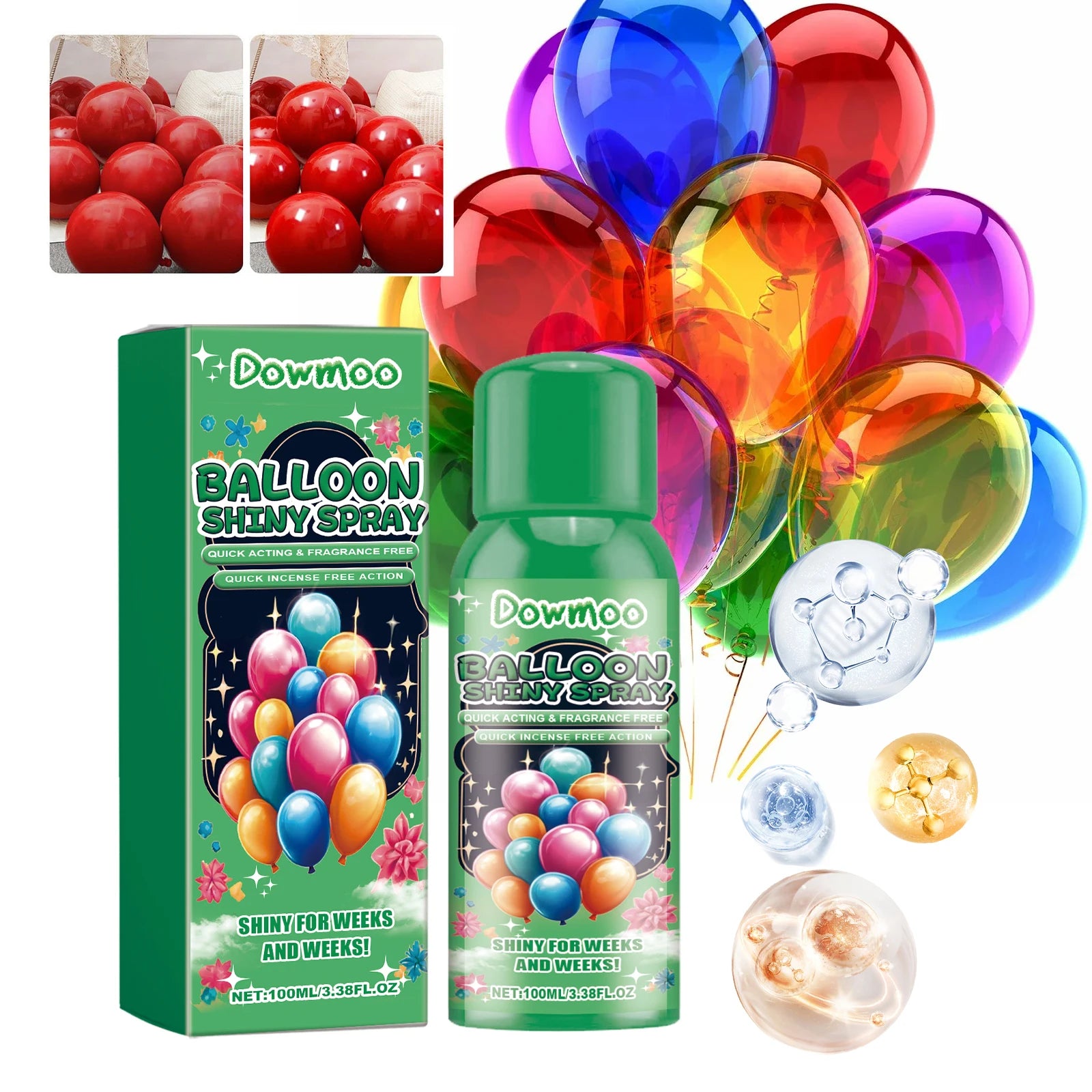 100ml Anti Fading Polishing of Balloons Spray Evenly Spray Brightener to Enhance Balloon Surface Brightness