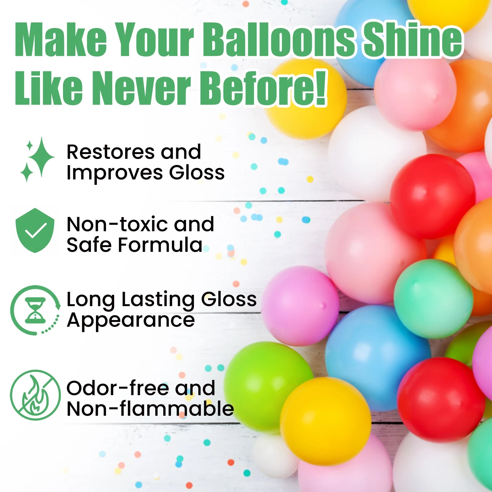 100ml Anti Fading Polishing of Balloons Spray Evenly Spray Brightener to Enhance Balloon Surface Brightness