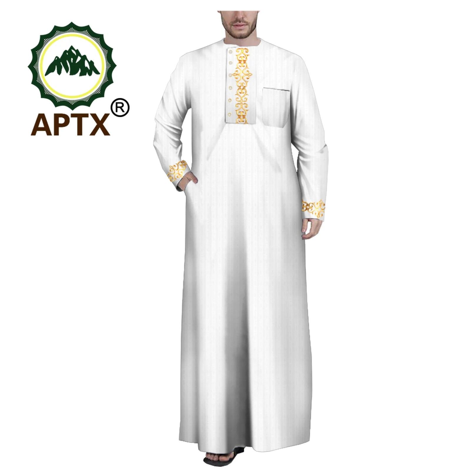 Muslim Jubba for Men Quality Thobe Tailor Made Single Breasted Loose Casual Style Long Robe for Event Wedding