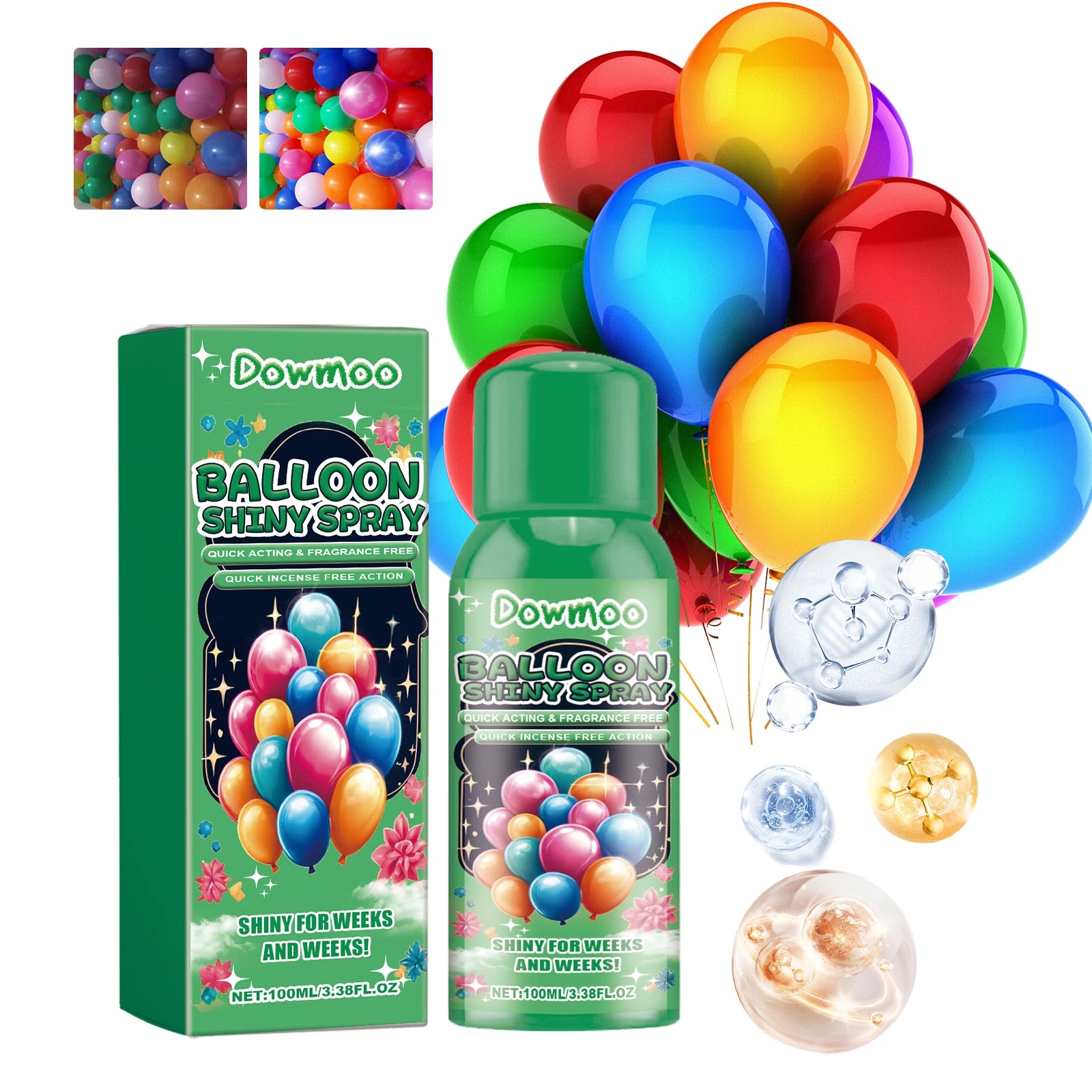 100ml Anti Fading Polishing of Balloons Spray Evenly Spray Brightener to Enhance Balloon Surface Brightness