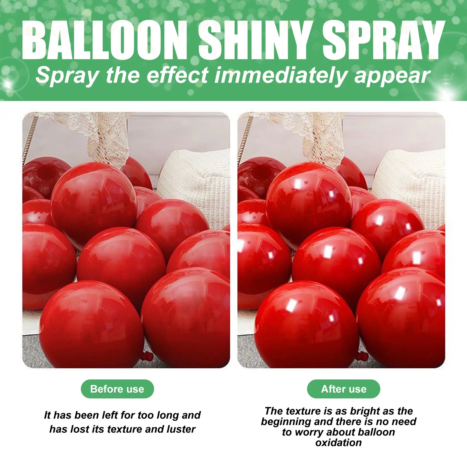 100ml Anti Fading Polishing of Balloons Spray Evenly Spray Brightener to Enhance Balloon Surface Brightness