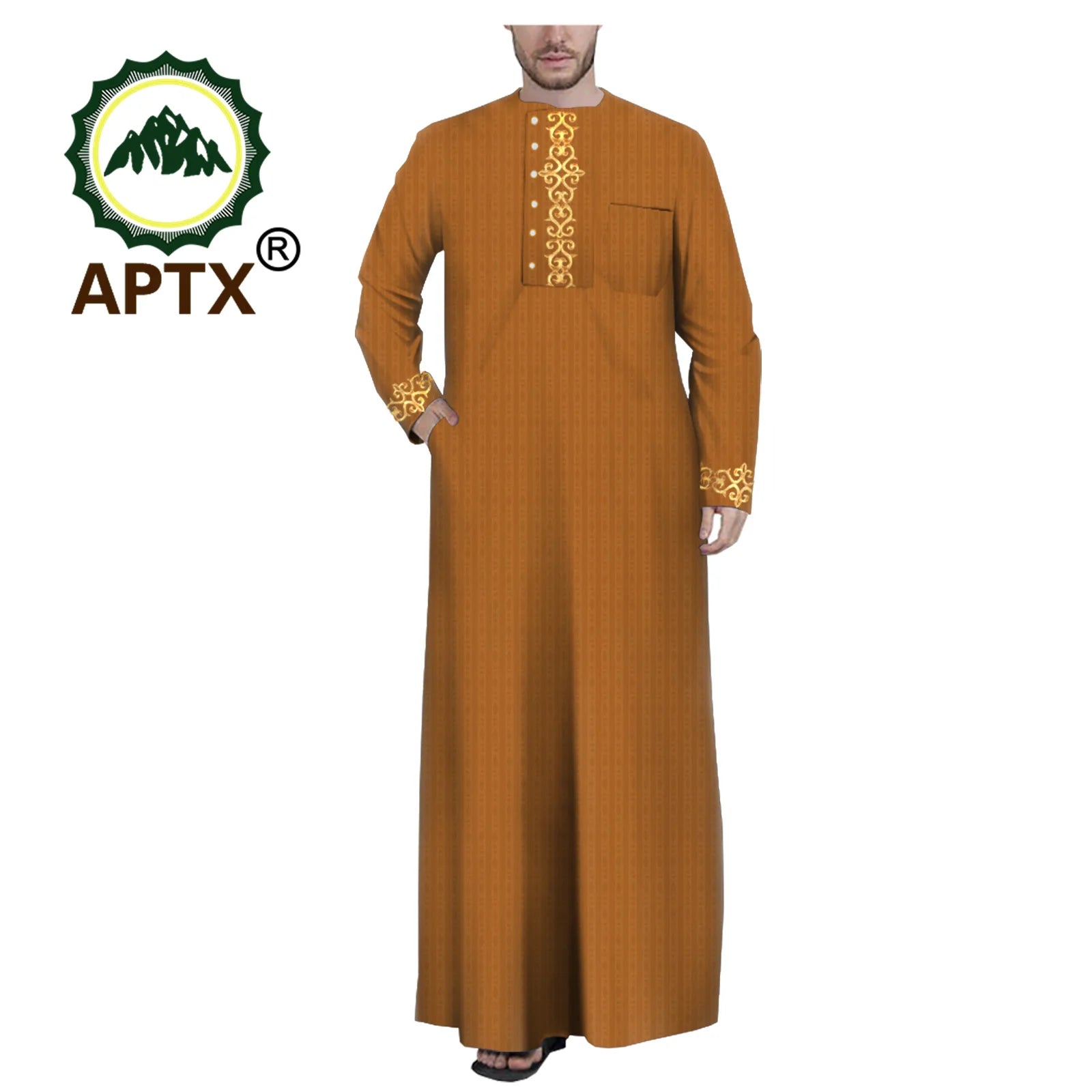 Muslim Jubba for Men Quality Thobe Tailor Made Single Breasted Loose Casual Style Long Robe for Event Wedding