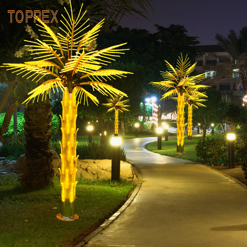 Outdoor LED Artificial Neon Palm Tree for Christmas & Landscape Lighting
