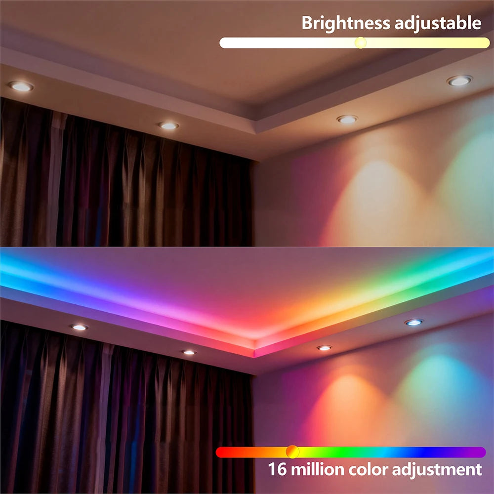 COB RGBIC LED Strip WS2812B: 720 Addressable RGB Pixels Full Color 10mm 12-24V High Density, Flexible FOB WS2811 COB LED Lights