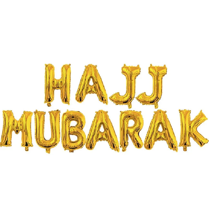 Eid Mubarak Balloons Ramadan Decoration 2024 Muslim Hajj Decor Ramadan Kareem Festival Banner Star Moon Foil Balloon