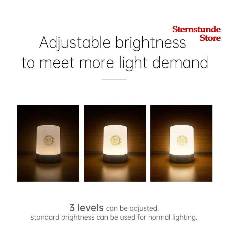 Hot Sale Quran Speaker Lamp Azan Clock Night Light Adhan Islam Koran Lamp Speaker Wireless Bluetooth Mp3 Player Radio Muslim Gift