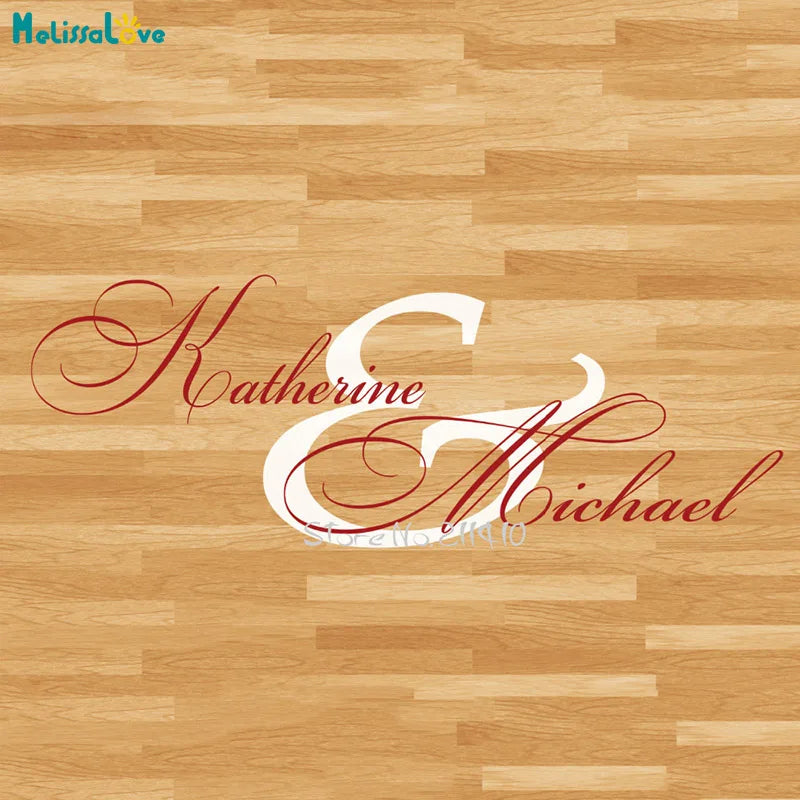 Wedding Floor Stickers Custom Name & Color Party Dancing Floor Decal Personalized Bride Groom Name Floor Sticker