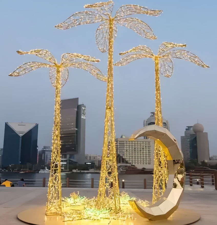 Outdoor LED Artificial Neon Palm Tree for Christmas & Landscape Lighting