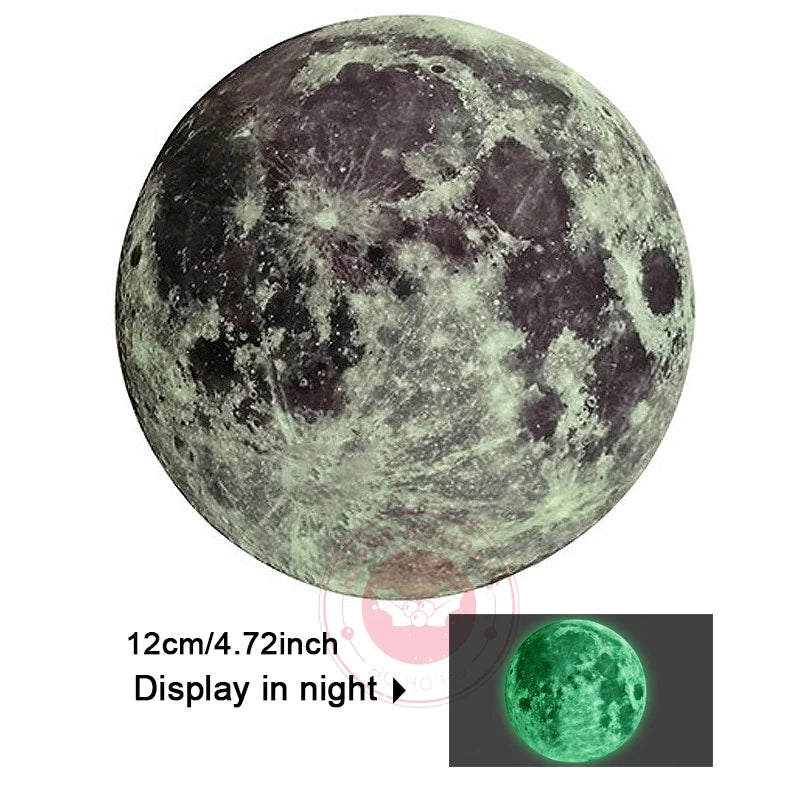 Children's Room Bedroom Creative Wall Decoration Sticke DIY Luminous Stars Moon Environmental Protection Removable PVC Sticker