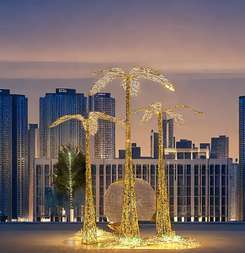 Outdoor LED Artificial Neon Palm Tree for Christmas & Landscape Lighting