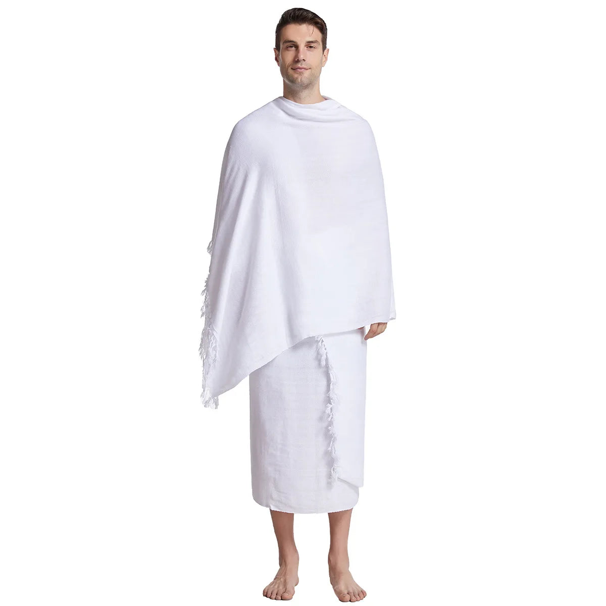 2Pcs Ihram Pilgrimage Towels for Men & Boys Hajj Umrah Mecca