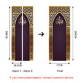 Arabic Style Religious Door frame Papier Peint Mural 3D Home Decor Living Room Door Wall Stickers Peel & Sticker Vinly Wallpaper