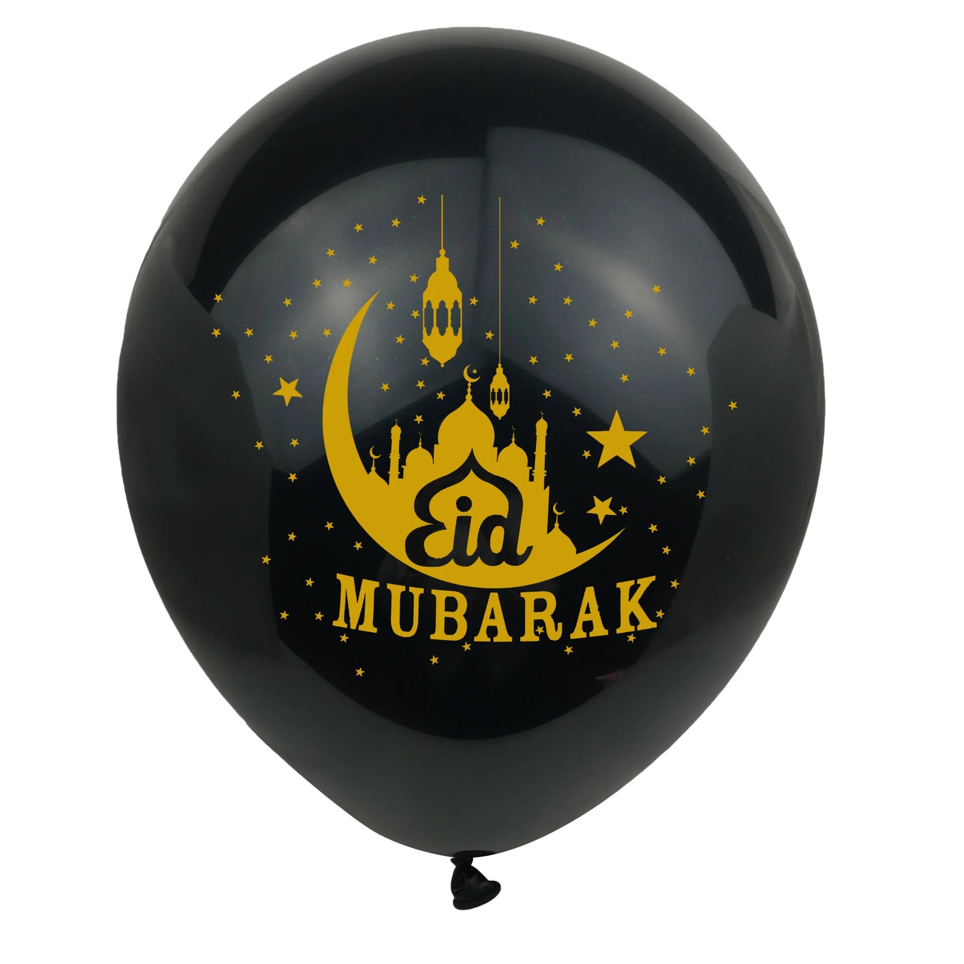 10pcs EID MUBARAK Decor Balloons Ramadan and Eid Decoration Muslim Islamic Decor Gold Balloon Ramadan Mubarak DIY Party Supplies