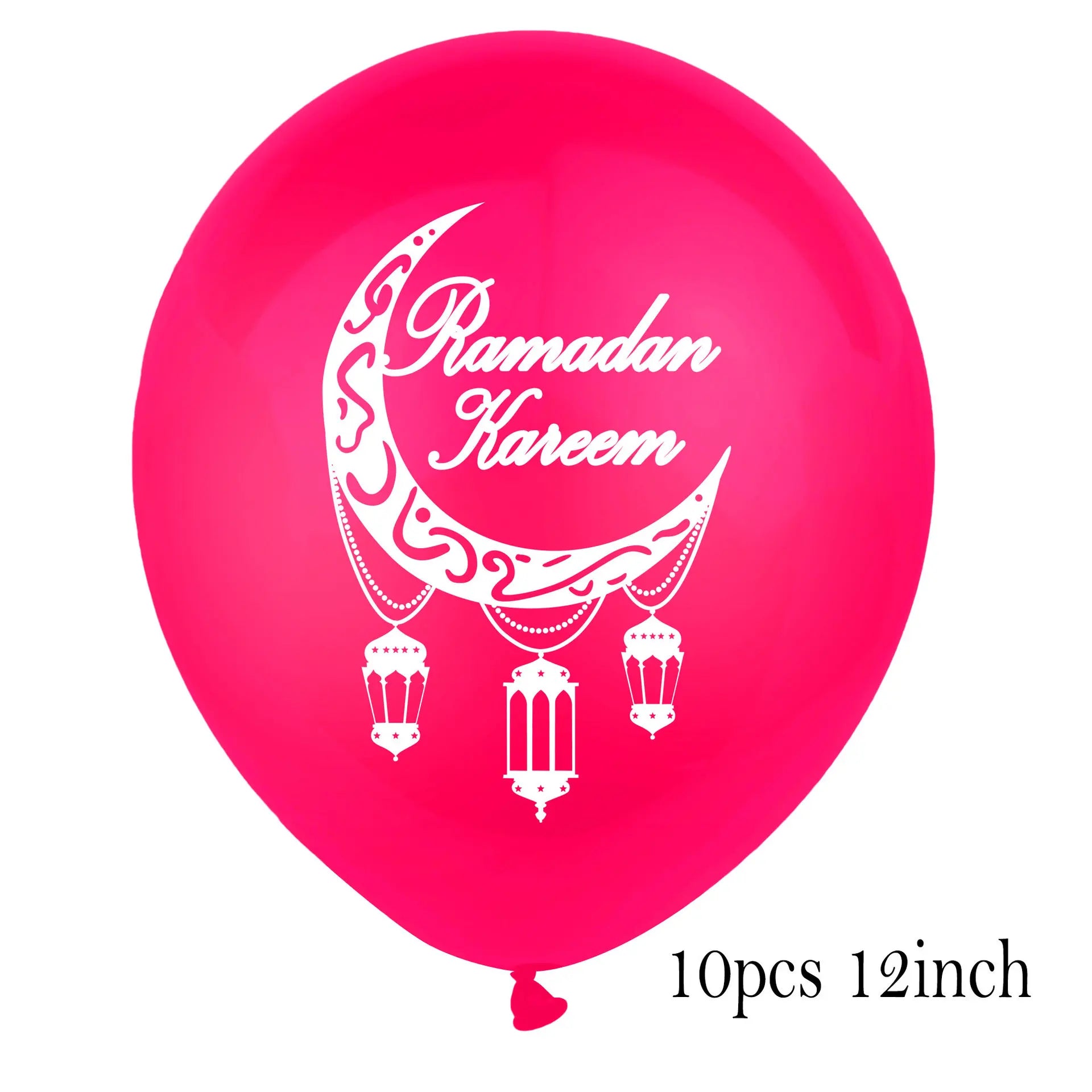10pcs EID MUBARAK Decor Balloons Ramadan and Eid Decoration Muslim Islamic Decor Gold Balloon Ramadan Mubarak DIY Party Supplies