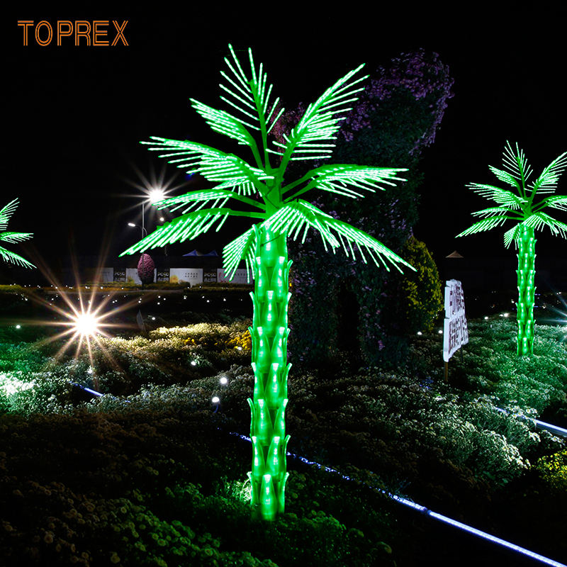 Outdoor LED Artificial Neon Palm Tree for Christmas & Landscape Lighting