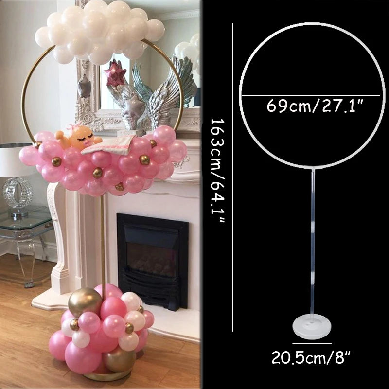 163x73cm Circle Balloon Arch Stand round Balloons Holder Column kids birthday Party Baloon Wedding Decoration Baby Shower ballon
