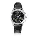 Muslim Watch with Alfajr Azan Time Iqamah Alarm for All Prayers English Arabic Language Saphire Genuine Leather Ramadan Gift