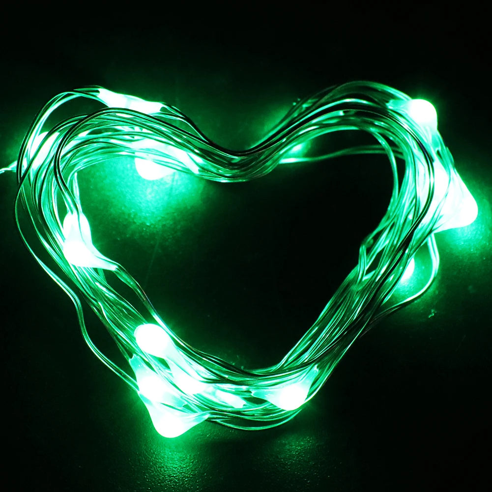 Waterproof Fairy Light Mini CR2032 Battery Powered Copper Wire String Lamps Garland Christmas Party Lighting Decoration