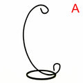 1PC Creative Heart/Moon Shaped Iron Hanging Holder Plant Glass Vase Stand