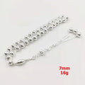 100% Real 925 sterling silvers Tasbih pure silvers Rosary 33beads Muslim bracelet islamic Ramadan Eid gift turky Jewelry