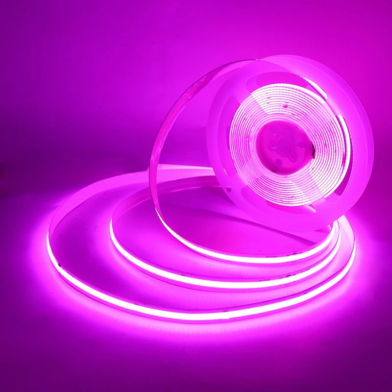 DC 5V USB COB LED Strip Lights 8mm 320LEDs/m High Density Flexible Linear Tape Light Warm White Red Blue RA 90 Home Decor Lamp