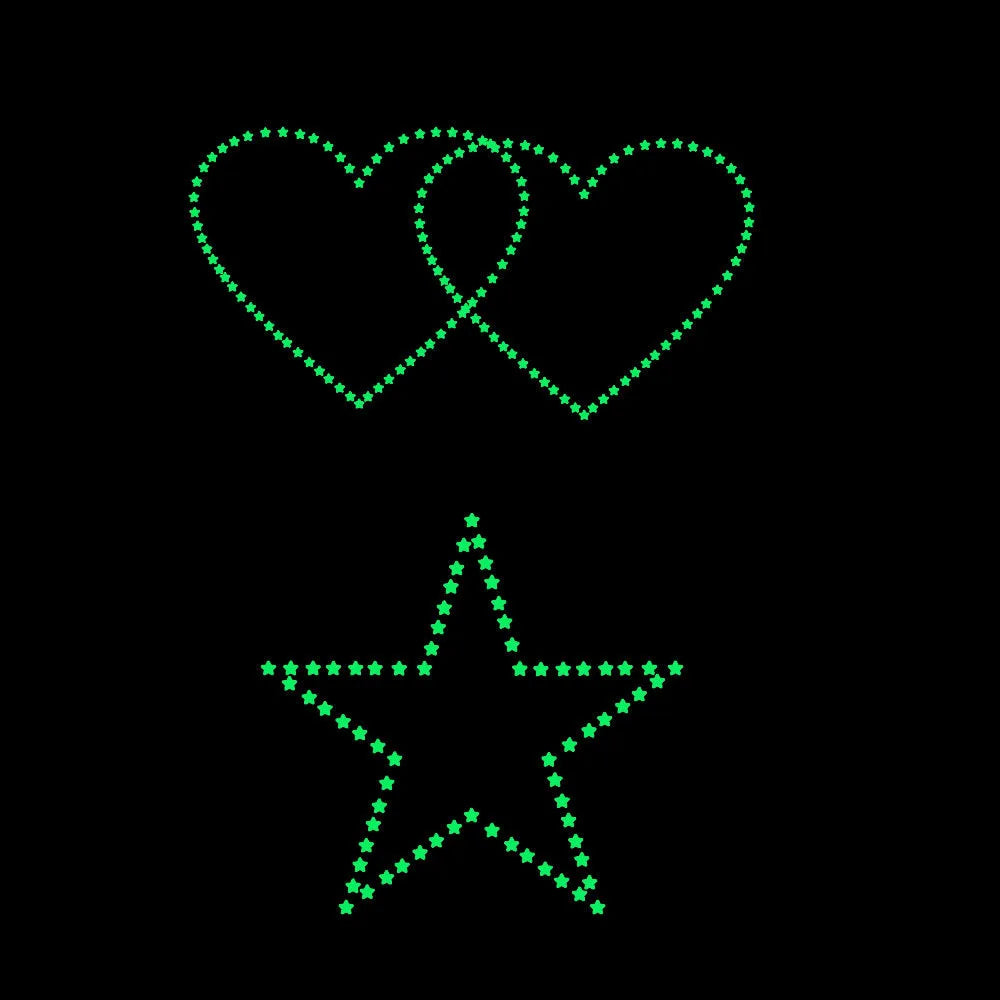 1Set 3D Bubble Stars Moon Dots Self-adhesive Luminous Wall Sticker Kids Bedroom DIY Decal Glow In Dark Fluorescent Decoration