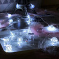 1.5M 3M 6M LED Crystal Ball Garland String Lights Flash Indoor Holiday Lamp 10/20/40 LED Fairy Lights Battery/USB Operated
