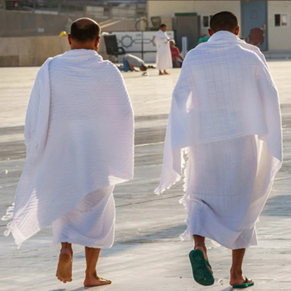 2Pcs Ihram Pilgrimage Towels for Men & Boys Hajj Umrah Mecca