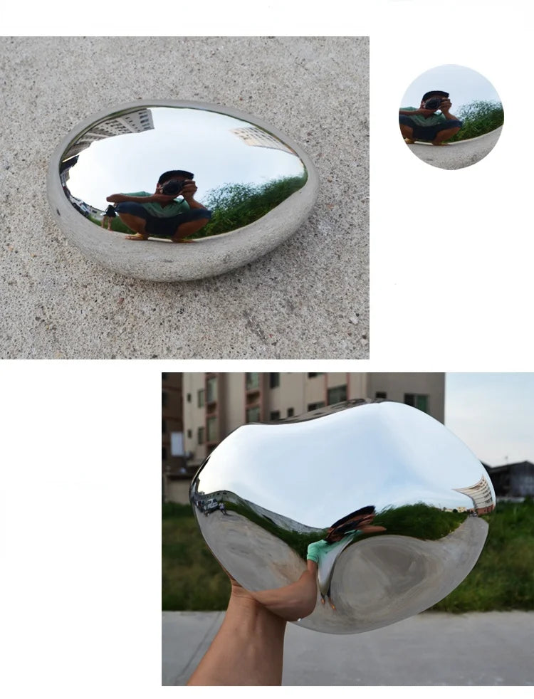Background Wall Hanging Silver Stone Abstract Three-dimensional Handicraft Pendant Living Room Wall Decoration Accessories