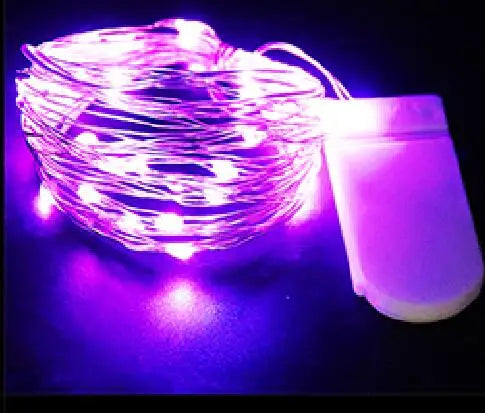 Waterproof Fairy Light Mini CR2032 Battery Powered Copper Wire String Lamps Garland Christmas Party Lighting Decoration