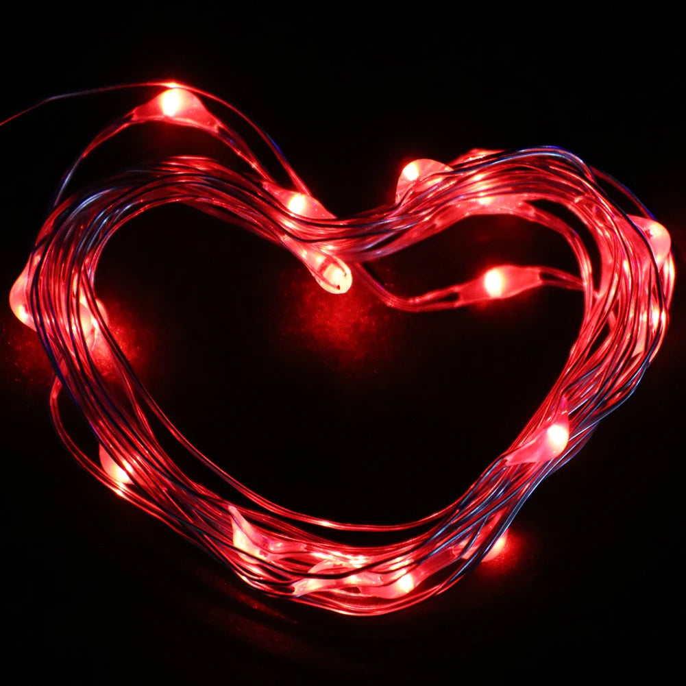 Waterproof Fairy Light Mini CR2032 Battery Powered Copper Wire String Lamps Garland Christmas Party Lighting Decoration