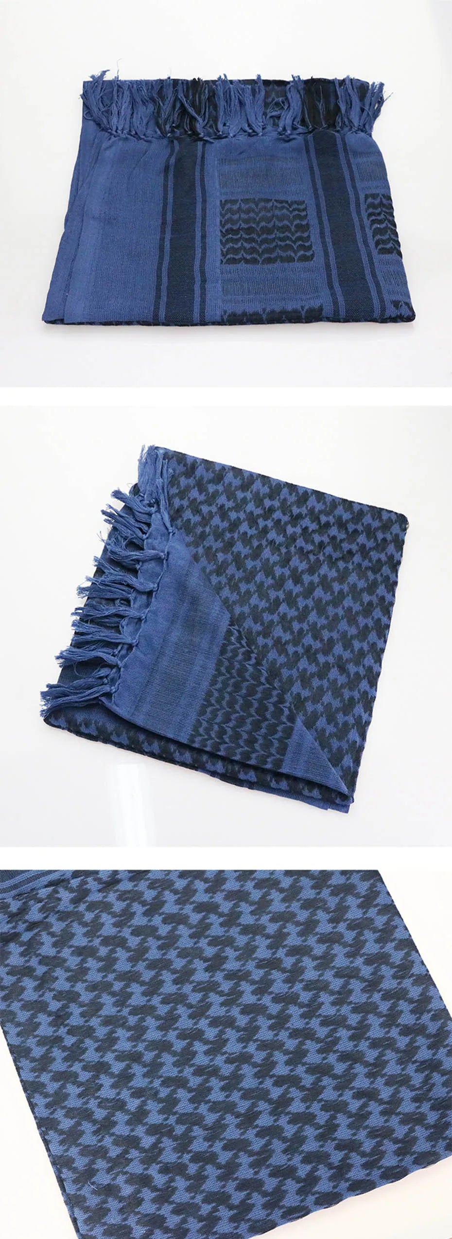 Maikun Cotton Arab Scarves Men Winter Military Keffiyeh Windproof Scarf Muslim Hijab Shemagh Tactical Desert Square Wargame