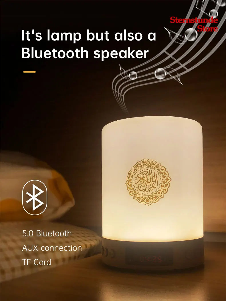 Hot Sale Quran Speaker Lamp Azan Clock Night Light Adhan Islam Koran Lamp Speaker Wireless Bluetooth Mp3 Player Radio Muslim Gift