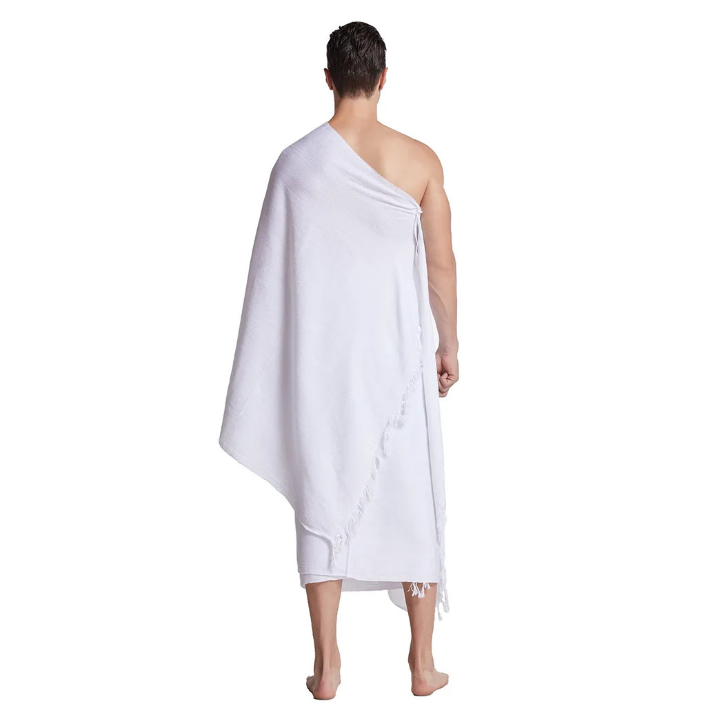 2Pcs Ihram Pilgrimage Towels for Men & Boys Hajj Umrah Mecca