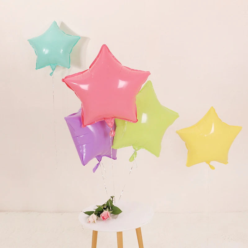 10pc Love Heart Balloon Star Birthday Wedding Decoration Occasion Pentagram Drop Shipping Aluminum Foil Festival Party Supplies