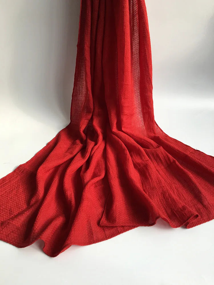 Solid Scarfs for Ladies Head Wrap Scarf Hijab Scarf Women Turban