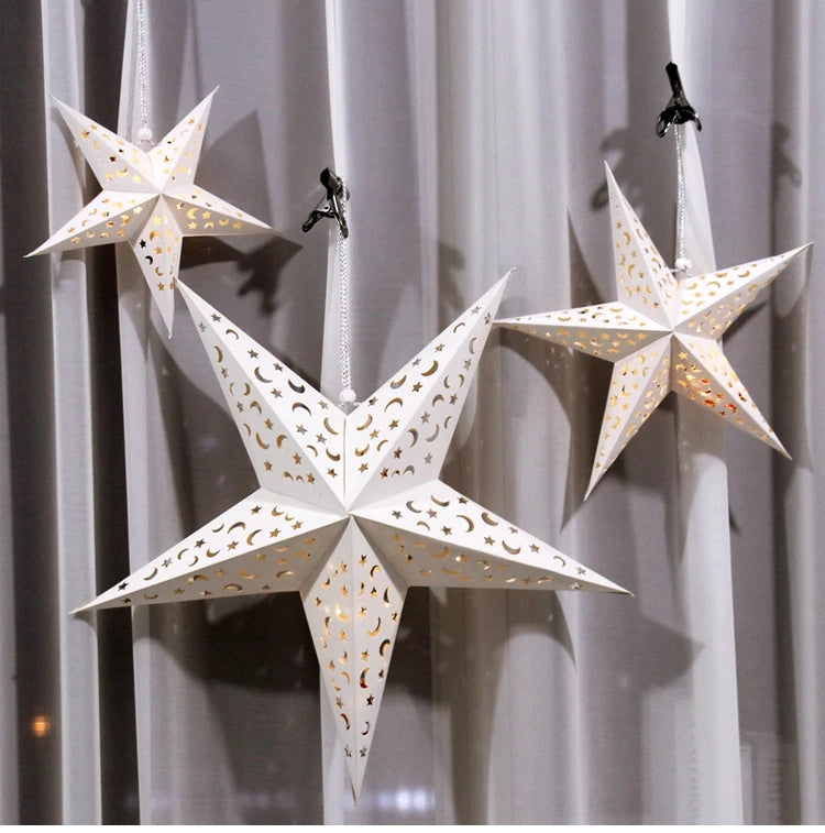 Eid Mubarak Hollow Out Star Hanging Pendant Christmas Ramadan Decor For Home Islam Muslim Party Mubarak Eid Al Adha Kareem
