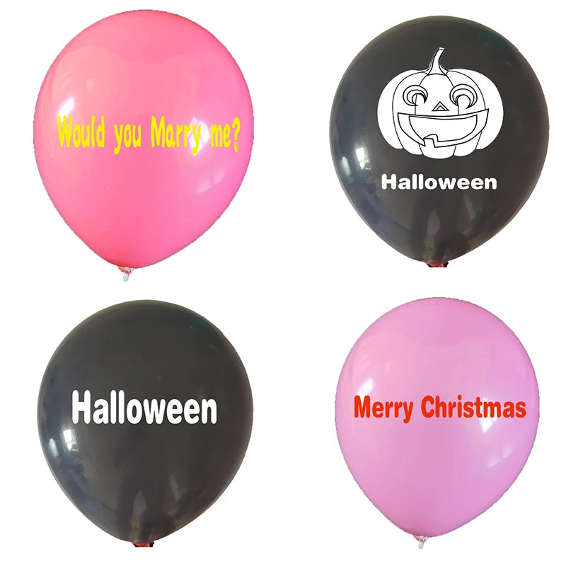 customized balloon personalized print balloon letters text own logo printing advertising custom Birthday Wedding Party balloons