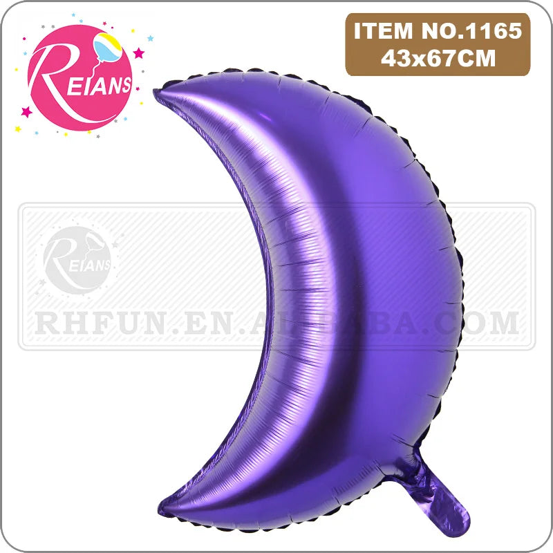 26 inch giant silver gold moon foil balloons eid festival children birthday party decoration gift classic toy baby air Globos