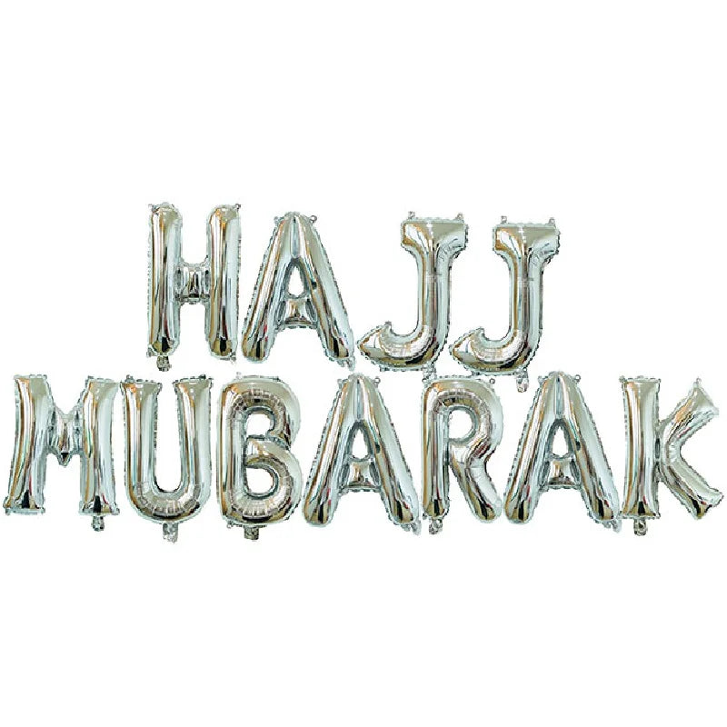 Eid Mubarak Balloons Ramadan Decoration 2024 Muslim Hajj Decor Ramadan Kareem Festival Banner Star Moon Foil Balloon