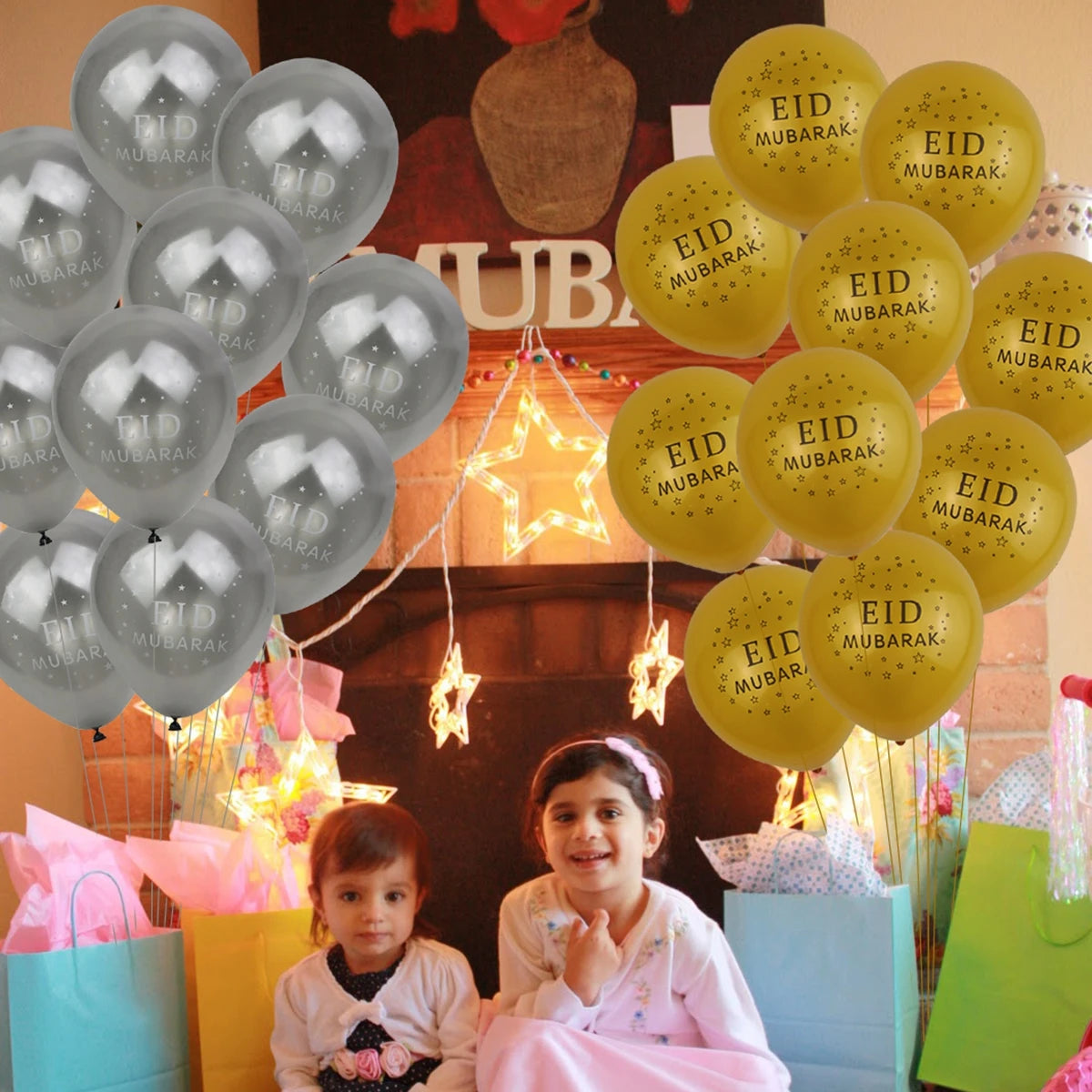 Balloons Decor Ramadan And Eid Decorations Eid Bjd Eid Mubarak Decor MUBARAK Paper Banner RAMADAN MUBARAK Muslim Ramadan Decor