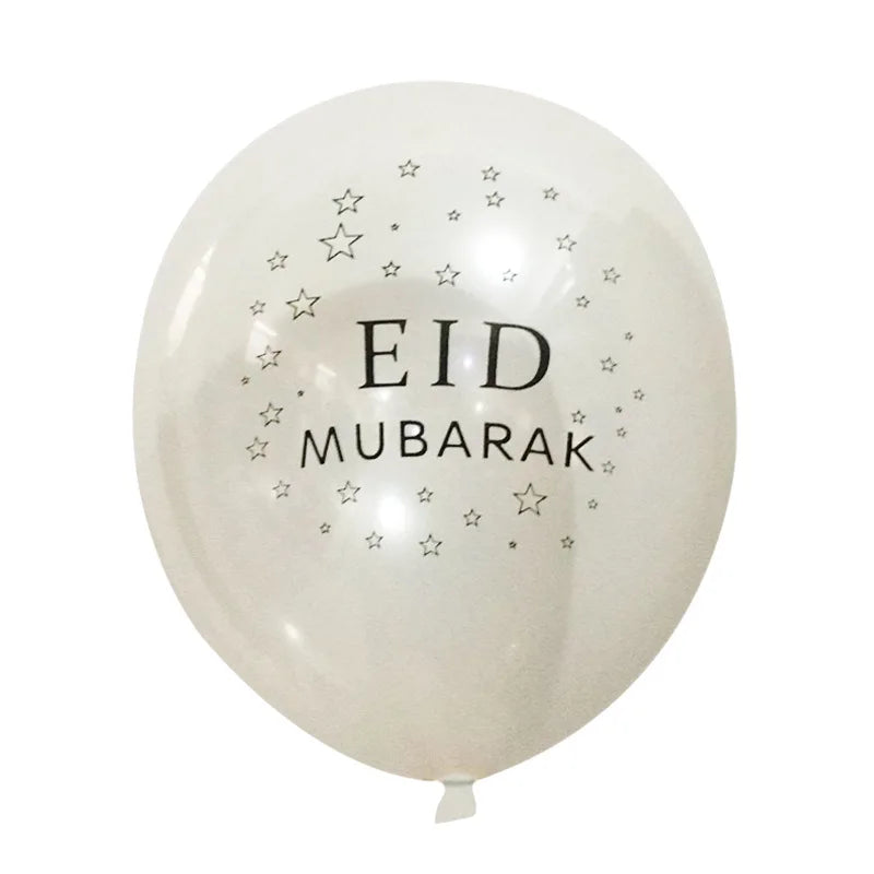 10pcs EID MUBARAK Decor Balloons Ramadan and Eid Decoration Muslim Islamic Decor Gold Balloon Ramadan Mubarak DIY Party Supplies