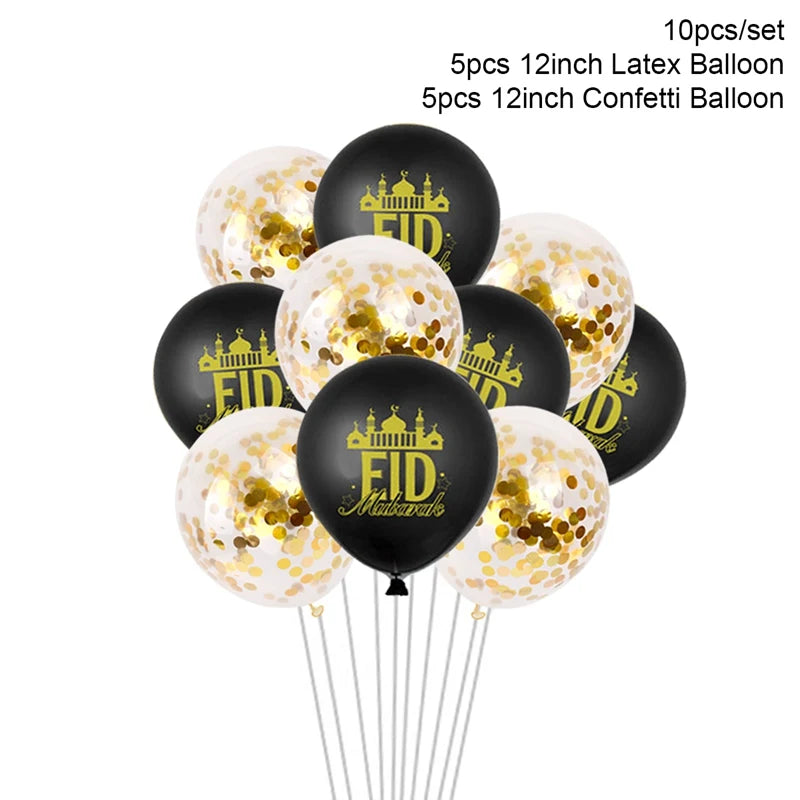 Balloons Decor Ramadan And Eid Decorations Eid Bjd Eid Mubarak Decor MUBARAK Paper Banner RAMADAN MUBARAK Muslim Ramadan Decor