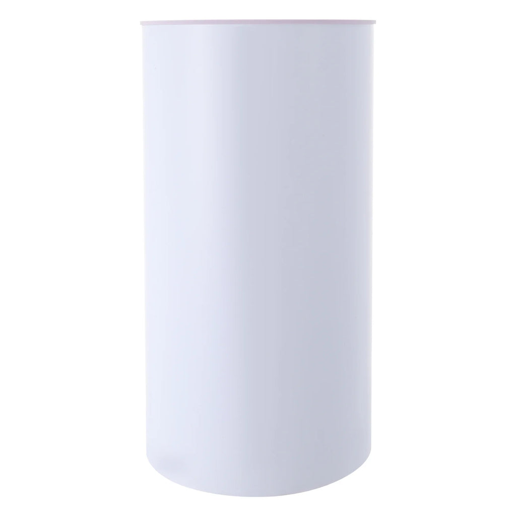 5PCS Round Cylinder Dessert Cake Ornament Table White PVC Round Cylinder Pedestal Stand  Cake Display Stand for Party Wedding