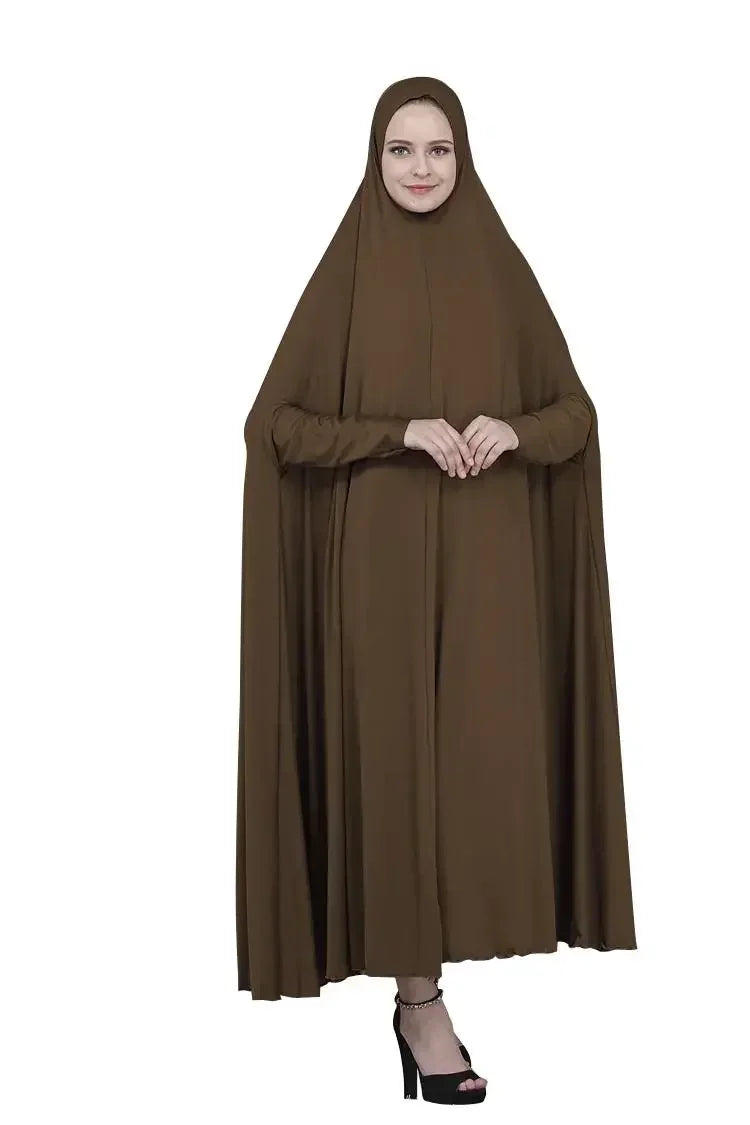 Eid Ramadan Abaya for Muslim Women Overhead Khimar Prayer Dress, Modest Islamic Caftan Arabic Robe Kaftan