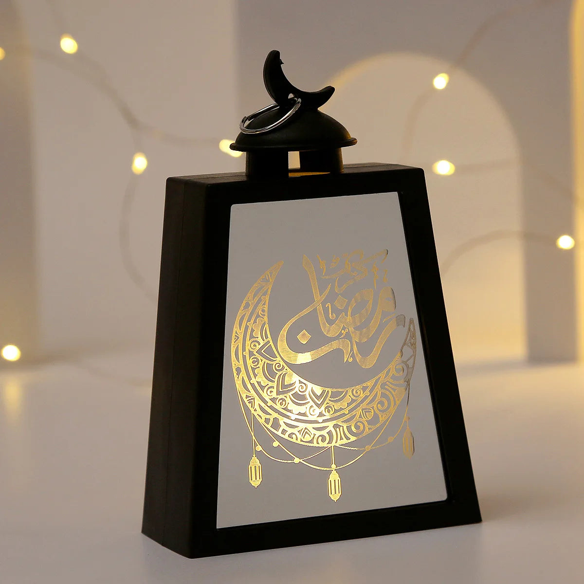 Ramadan Kareem Led Lantern Light Eid Mubarak Ornaments Decoration for Home 2025 Islamic Muslim Party Supplies Eid Al-Fitr Gift