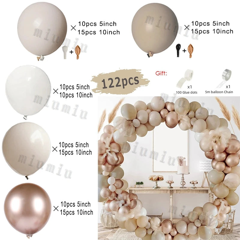 Macaron Pink Balloon Garland Arch Kit Wedding Birthday Party Decor Kids Rose Gold Latex Balloons Baby Shower Decorations Chain