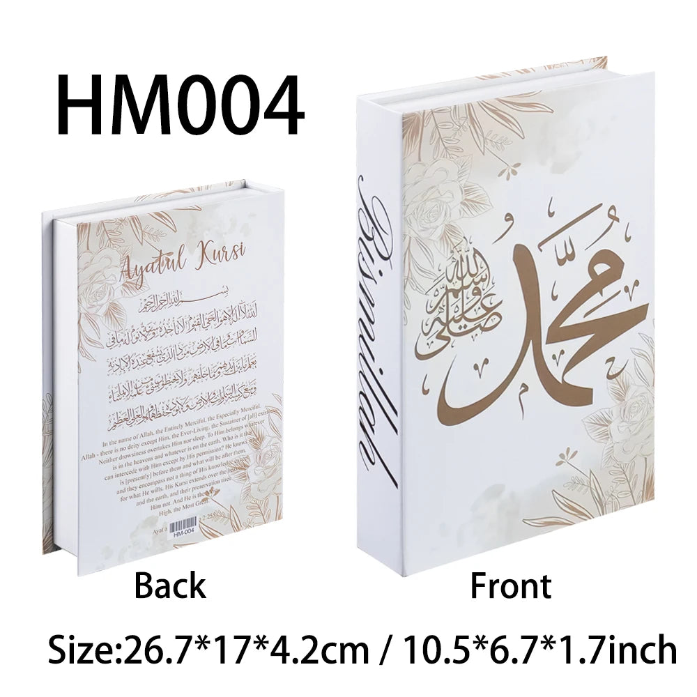 Islamic Luxury Fake Books Decorative Storage Box for Home