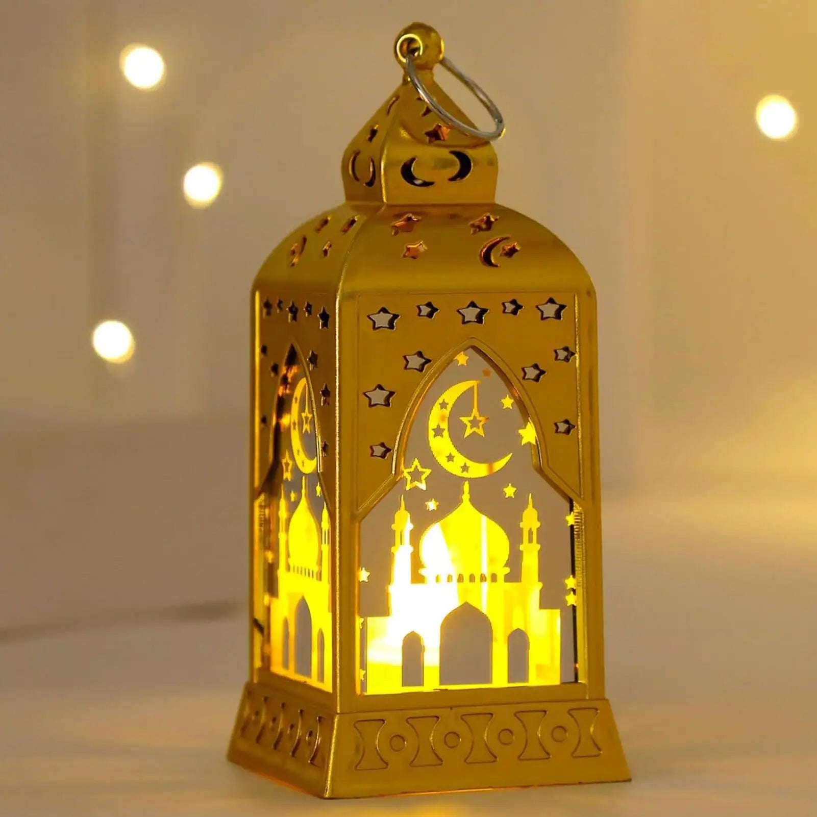 Muslim Ramadan Lantern Decor Ornament EID Mubarak LED Festival Night Light Eid Al Adha Gift Ramadan Decoration for Home