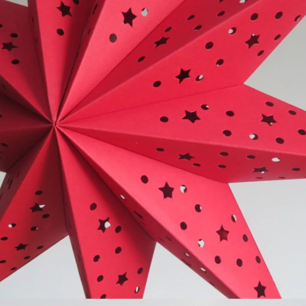 New Hollow Star Hanging Pendants 35/45cm Eid Mubarak Islam Muslim Light Paper Lantern Home Decorations